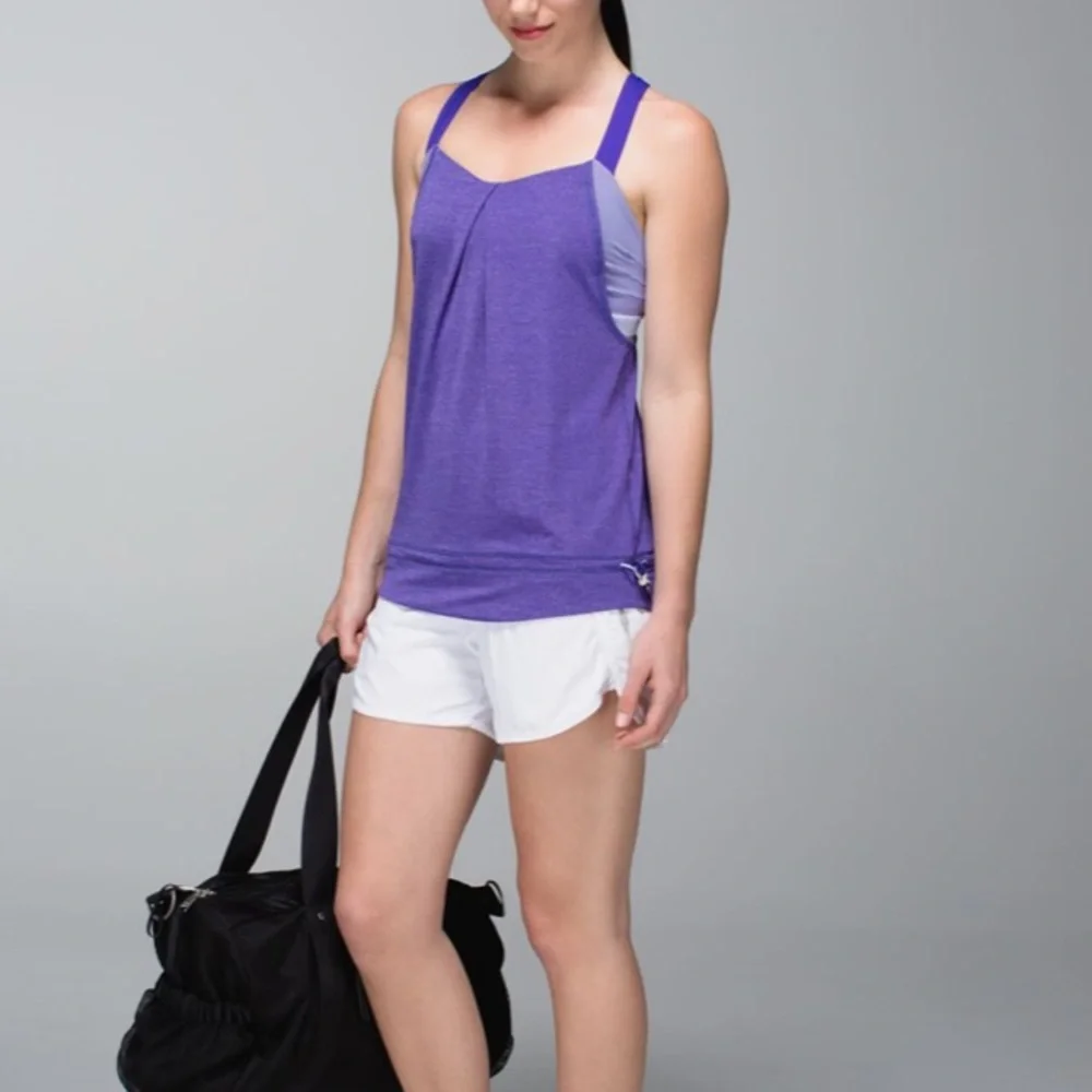 Lululemon Rest Less Tank Purple (Berry) 4